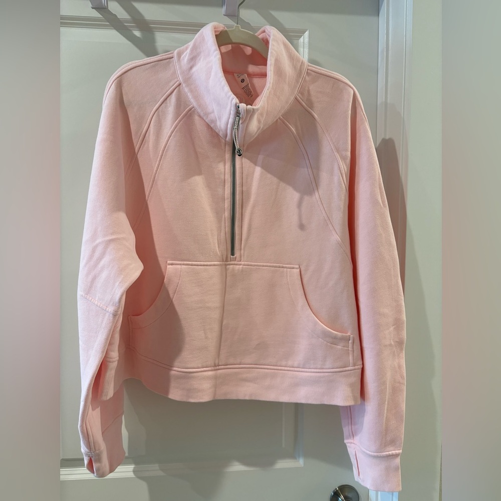 XL/XXL Lululemon Strawberry Milkshake Scuba Oversized Funnel Neck Half-zip